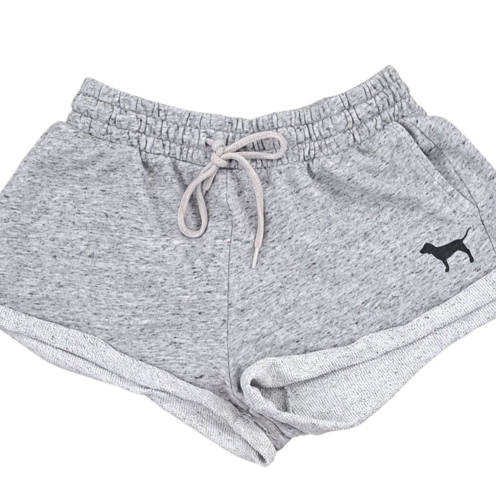 PINK Victoria's Secret Gray Sweat Shorts  Rolled Hem Size XS